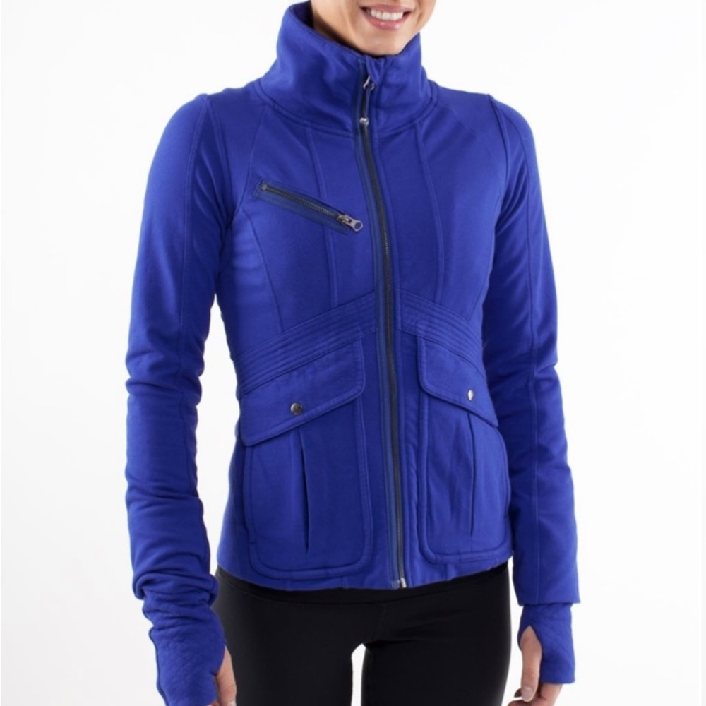 Lululemon It’s Happening Jacket pigment blue Size 10